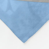 Meisjes Lichtblauw Zwart Volleybal gepersonaliseer Fleece Deken (Hoek)