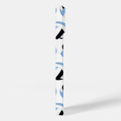 Meisjes lichtblauw zwart volleyballen patroon Case-Mate iPhone case (Achterkant / Rechts)