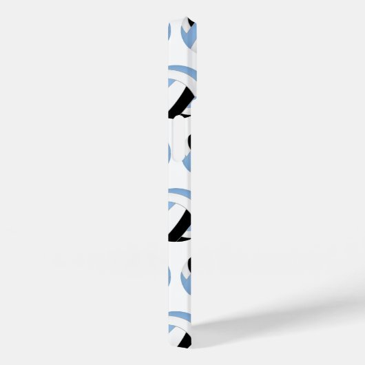 Meisjes lichtblauw zwart volleyballen patroon Case-Mate iPhone case (Achterkant / Rechts)