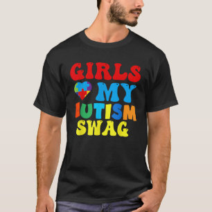 Meisjes Liefde Mijn Autisme Swag Grappig Autistisc T-shirt