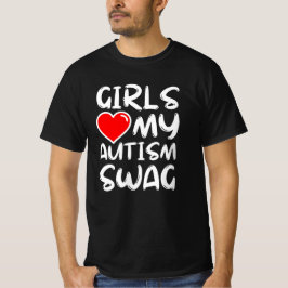 Meisjes Liefde Mijn Autisme Swag grappige autistis T-shirt