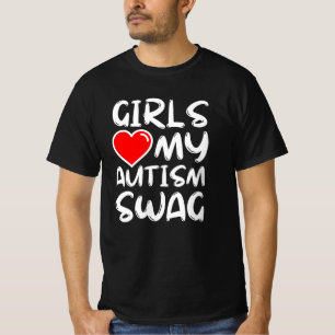 Meisjes Liefde Mijn Autisme Swag grappige autistis T-shirt