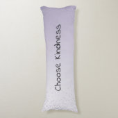 Meisjes Lila Paarse Confetti Glam Ombre Lichaamskussen (Voorkant Verticaal)