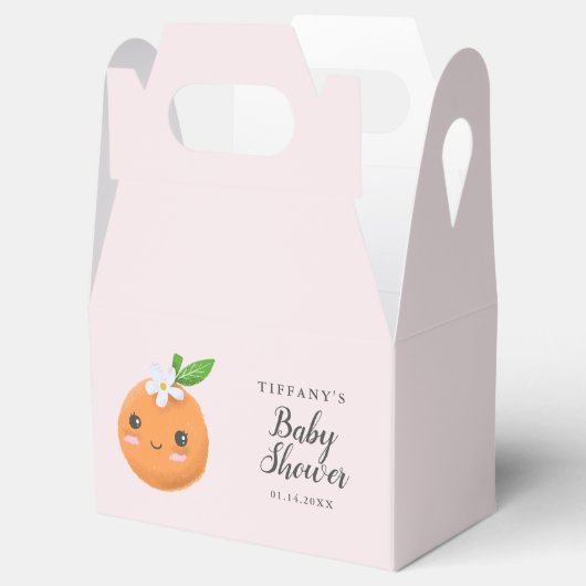 Meisjes Little Cutie Baby shower Bedankdoosjes (Geopend)