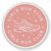 Meisjes lopen meisjes club roze esthetiek sticker (Voorkant)
