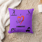 Meisjes Love Gymnastics Paars Sierkussen (Deken)