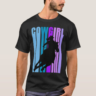 Meisjes Loves Rides Paarden Verjaardag Cowgirl Rod T-shirt