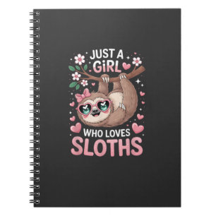 Meisjes Luiaard T-Shirt Notitieboek