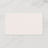 Meisjes Luier Raffle Roze Bow Coquette Baby shower Informatiekaartje (Achterkant)