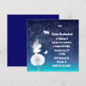 Meisjes magie Fairy Birthday Party Invitation Kaart (Voorkant / Achterkant)