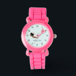 Meisjes Magisch Schattig Zee Afro Zeemeermin Kinde Horloge<br><div class="desc">Dit schattige en grillige kinder horloge heeft een onder het zee magische zeemeermin met een Afro,  met een roze staart en een eenvoudige blauwe achtergrond. Het horloge kan worden gepersonaliseerd met uw meisjesnaam en heeft duidelijke nummers,  het perfecte cadeau voor elke zeemeerminnenliefhebber.</div>