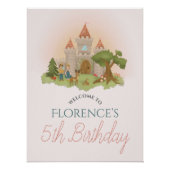 Meisjes Magisch Sprookje Kinderen Verjaardag Welko Perfect Poster (Voorkant)