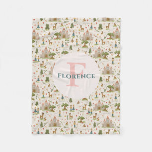 Meisjes Magische grillige Roze Sprookjesverhaal Ki Fleece Deken