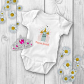 Meisjes Magische Prinses Kasteel Gepersonaliseerde Romper