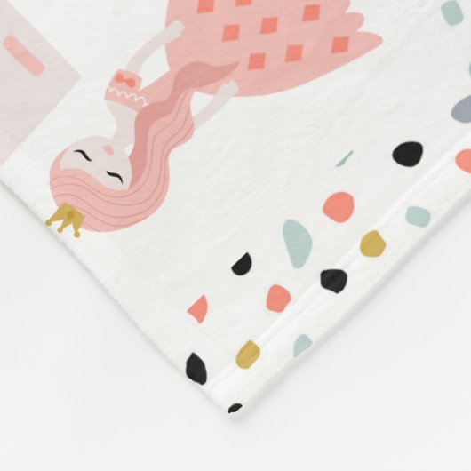 Meisjes Magische Prinses Kasteel Maandelijkse mijl Fleece Deken (Hoek)