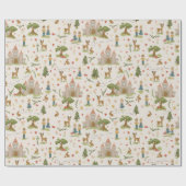 Meisjes Magische Sprookjesprinses Kinderen Verjaar Cadeaupapier (Vlak)