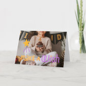 Meisjes maken een wens 4e gevouwen Kaart (Voorkant)