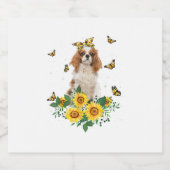Meisjes Mam Cavalier King Charles Spaniel Dog Sparkling Wijnetiket (Enkel label)