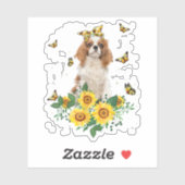 Meisjes Mam Cavalier King Charles Spaniel Dog Sticker (Vel)