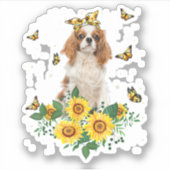 Meisjes Mam Cavalier King Charles Spaniel Dog Sticker (Voorkant)