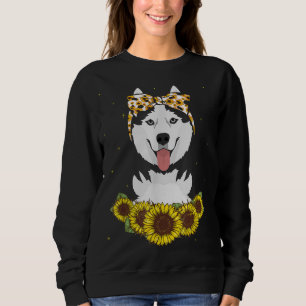 Meisjes Mam Siberian Husky Dog Sunflower Gift Trui