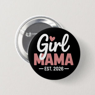 Meisjes mama est 2026 zwangerschap onthulling nieu ronde button 5,7 cm