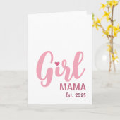 Meisjes Mama Est. Persoonlijk Cadeau Kaart (Gele Bloem)
