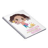 Meisjes MELANINE Prinsessen Training Om Koningin T Notitieboek (Rechterzijde)