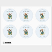 Meisjes melken | 12 dagen kerstvakantie ronde sticker (Vel)