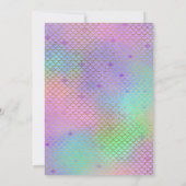 Meisjes Mermaid Birthday Pool Uitnodiging (Achterkant)