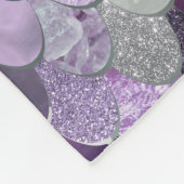 Meisjes Mermaid Fleece Blanket - Paarse Zeemeermin (Hoek)