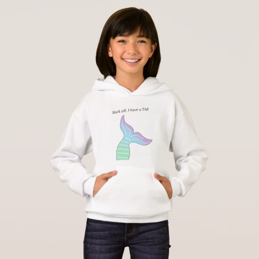 Meisjes Mermaid Hoodie (Voorkant volledig)