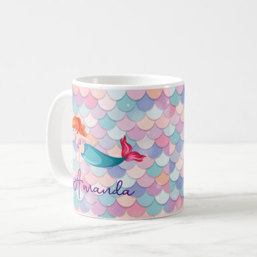 Meisjes Mermaid Specialized Mug Koffiemok (Voorkant links)