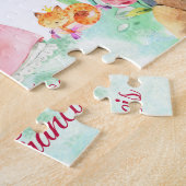 Meisjes met aangepaste prinses legpuzzel (Zijkant)