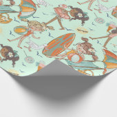 Meisjes met aanlooppapier cadeaupapier (Hoek)