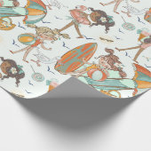 Meisjes met aanlooppapier cadeaupapier (Hoek)