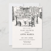  meisjes met baby shower kaart (Voorkant)