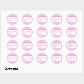 Meisjes met code ronde sticker (Vel)