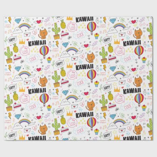 Meisjes met dampvulling cadeaupapier (Vlak)