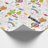 Meisjes met dampvulling cadeaupapier (Hoek)