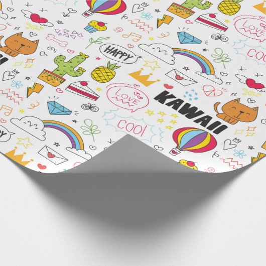 Meisjes met dampvulling cadeaupapier (Hoek)