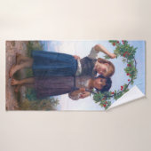 Meisjes met de Cherry Branch, Bouguereau Badhanddoek (Badhanddoek)