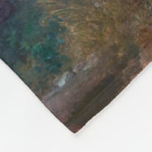 Meisjes met de Cherry Branch, Bouguereau Fleece Deken (Hoek)