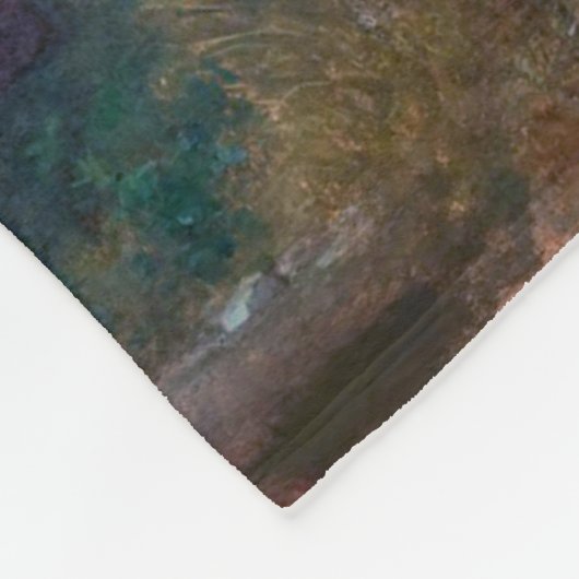 Meisjes met de Cherry Branch, Bouguereau Fleece Deken (Hoek)