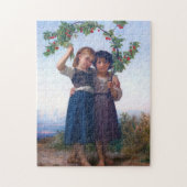 Meisjes met de Cherry Branch, Bouguereau Legpuzzel (Verticaal)
