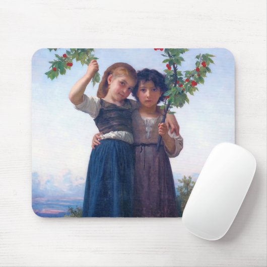 Meisjes met de Cherry Branch, Bouguereau Muismat (Met muis)