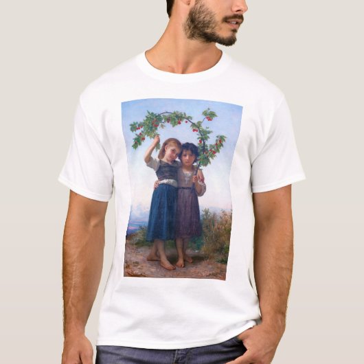 Meisjes met de Cherry Branch, Bouguereau T-shirt (Voorkant)