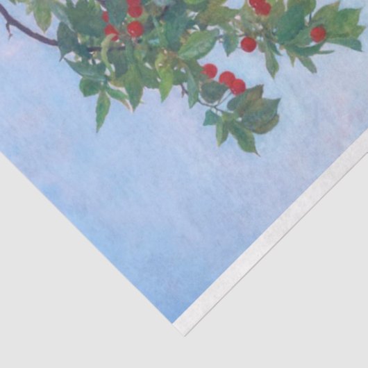 Meisjes met de Cherry Branch, Bouguereau Tissuepapier (Detail)