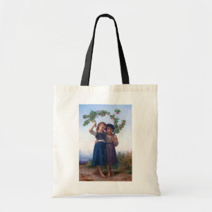 Meisjes met de Cherry Branch, Bouguereau Tote Bag