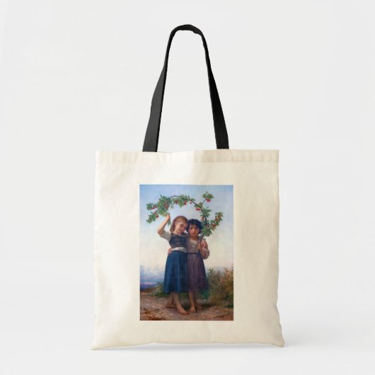 Meisjes met de Cherry Branch, Bouguereau Tote Bag (Voorkant)